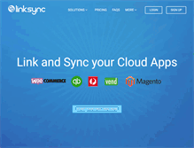 Tablet Screenshot of linksync.com